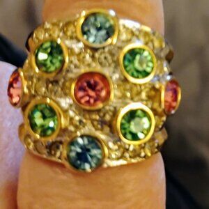 Ring by Providence Jewelry, size7, 18k yellow gold electroplated